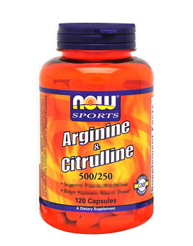 Arginine & Citrulline 120 capsules - NOW FOODS