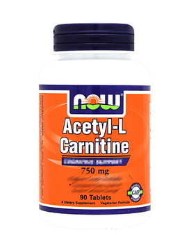 Acetyl L-Carnitine 750mg 90 tablets - NOW FOODS
