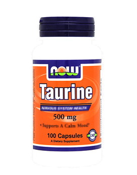 Taurine 500mg 100 capsules - NOW FOODS