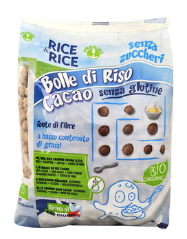 Rice & Rice - Bolle di riso al cacao senza glutine 150 grammi - PROBIOS