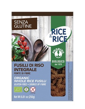 Rice & Rice - Fusilli di riso integrale senza glutine 250 grammi - PROBIOS
