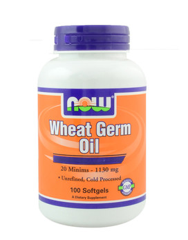 Wheat Germ Oil 100 gélules - NOW FOODS