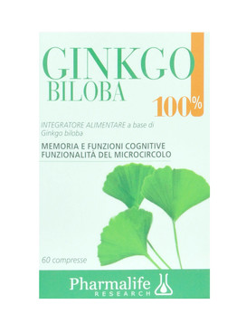Ginkgo Biloba 100% 60 tabletas - PHARMALIFE