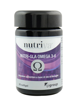 Nutriva - Nutri-Gla Omega 3-6 60 cápsulas - CABASSI & GIURIATI