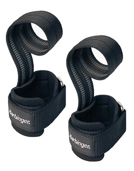 Big Grip Pro Lifting Straps Colour: Black - HARBINGER
