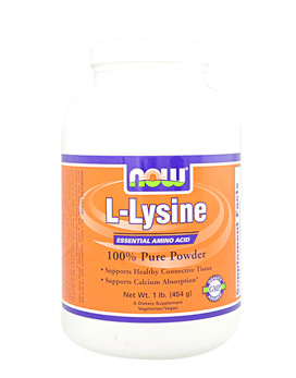 L-Lysine Pure Powder 454 grammes - NOW FOODS