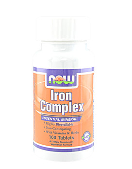 Iron Complex 100 tablets - NOW FOODS