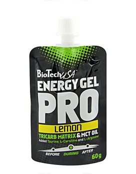 Energy Gel Pro 1 gels de 60 grammes - BIOTECH USA