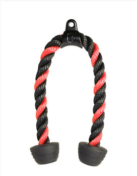 26" Tricep Rope Colour: Black / Red - HARBINGER