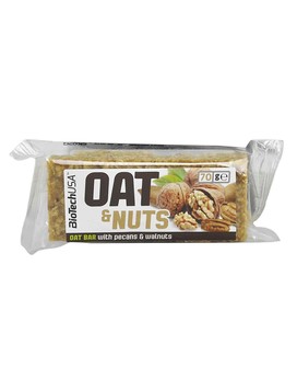Oat & Nuts Bar 1 barretta da 70 grammi - BIOTECH USA