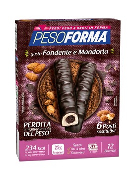 Dark Chocolate & Almond Bar 12 bars of 31 grams - PESOFORMA