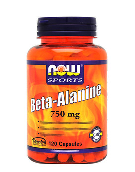 Beta-Alanine 750mg 120 càpsulas - NOW FOODS