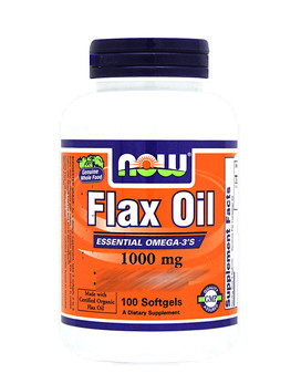 Flax Oil 100 capsules - NOW FOODS
