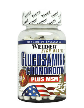 Glucosamine Chondroitin Plus MSM 120 cápsulas - WEIDER