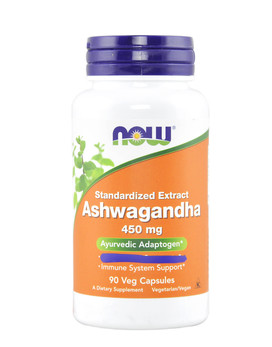 Ashwagandha Standardized Extract 450mg 90 capsules végétariennes - NOW FOODS