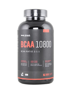 BCAA 10800 300 cápsulas - BODY ATTACK