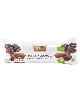 Bio Snack - Barre Organique avec Amandes et Dattes 1 barre de 30 grammes - FIOR DI LOTO
