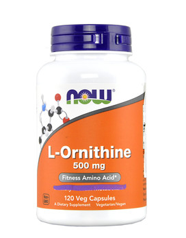 L-Ornithine 500mg 120 capsules végétariennes - NOW FOODS