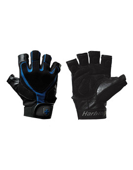 Training Grip Gloves Colour: Black / Blue - HARBINGER