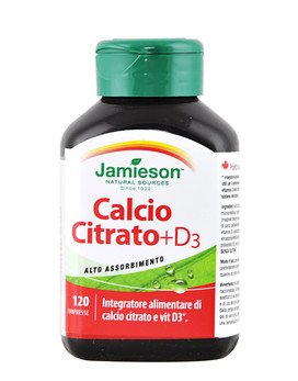 Citrate de Calcium + D3 120 comprimés - JAMIESON