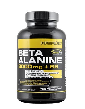 Beta Alanine 3000 mg + B6 120 cápsulas vegetales - NATROID