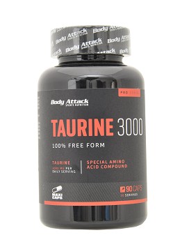 Taurine 3000 90 cápsulas - BODY ATTACK