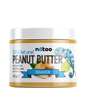 100% Natural Peanut Butter Smooth 400 grams - NATOO