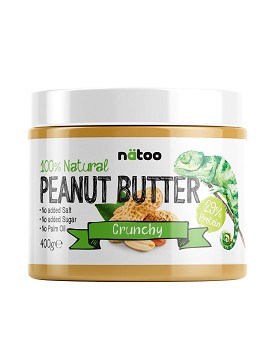 100% Natural Peanut Butter Crunchy 400 grams - NATOO