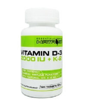 Vitamin D3 2000 IU + K2 120 comprimés - NATROID