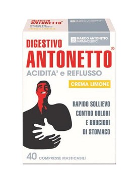Digestivo Acidità e Reflusso Crema Limone 40 comprimés - MARCO ANTONETTO FARMACEUTICI