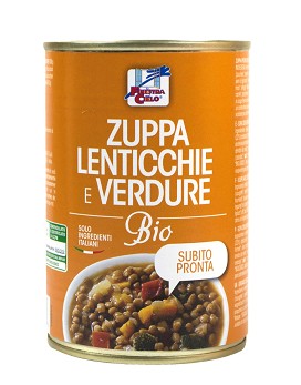 Zuppa di Lenticchie e Verdure Bio 400 gramos - LA FINESTRA SUL CIELO