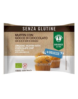 Muffin con Gocce di Cioccolato 4 snack de 50 gramos - PROBIOS