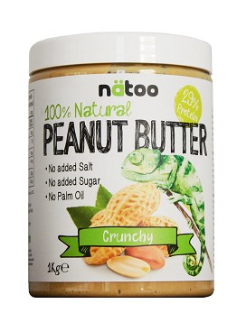 100% Natural Peanut Butter Crunchy 1000 Gramm - NATOO