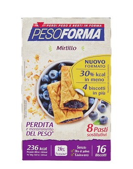 Mirtillo 16 biscuits of 33 grams - PESOFORMA