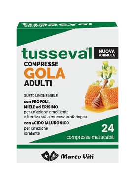 Tusseval-Gola Adulti 24 comprimidos masticables - MARCO VITI
