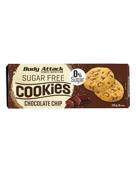 Sugar Free Cookies Chocolate Chip 6 biscuits de 19 grammes - BODY ATTACK
