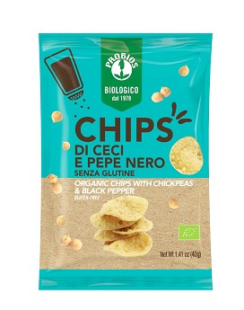 Chips of Ceci and Black Pepper 40 Gramm - PROBIOS