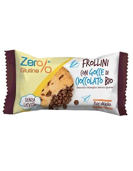Zero% Glutine - Frollini con Gocce di Cioccolato Bio 70 gramos - FIOR DI LOTO