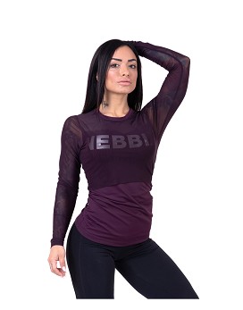 Flash Mesh T-shirt 665 Farbe: Violett - NEBBIA