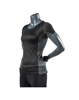 T-Shirt Tecnica Donna Colour: Black / Anthracite - ALPHAZER OUTFIT