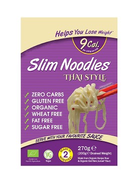 Slim Noodles Thai Style 270 grammi (sgocciolato 200 g) - EAT WATER