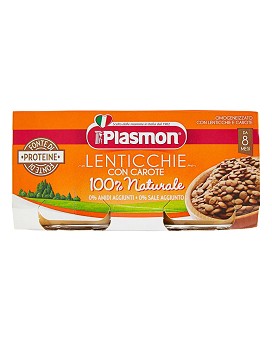 Lentils with 100% Natural Carrots for 8 Months 160 grams - PLASMON