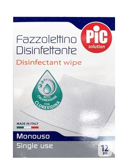 Tejido desinfectante 12 pañuelos desechables - PIC