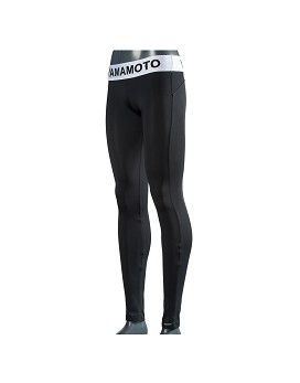 Fit Leggings with Logo Waistband Colour: Black - YAMAMOTO OUTFIT