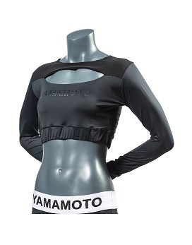 Rib Cut Out Colour: Black - YAMAMOTO OUTFIT