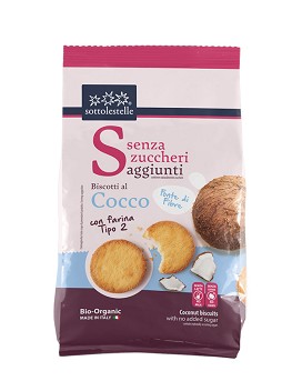 Sans sucre ajouté - Biscuits à la noix de coco avec farine de type 2 250 grammes - SOTTO LE STELLE