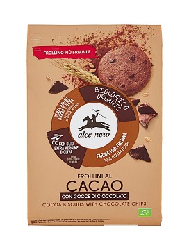 Frollini al Cacao con Gocce di Cioccolato 300 grammes - ALCE NERO