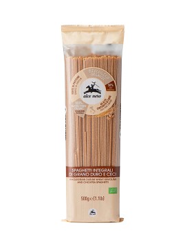 Espaguetis de trigo integral y garbanzos 500 gramos - ALCE NERO