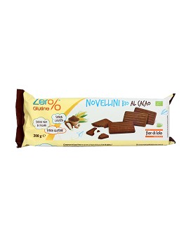 Zero% Glutine - Novellini Bio al Cacao 200 gramos - FIOR DI LOTO