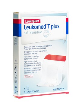 Leukoplast - Leukomed T Plus Skin Sensitive Assorbente 5 x 8 cm x 10 cm - BSN MEDICAL